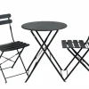 IMPERIAL Conjunto Bistro Redondo Negro|CASA Outlet