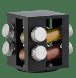 INDUSTRIA Carrusel De Hierbas 8 Botes Negro|CASA Discount