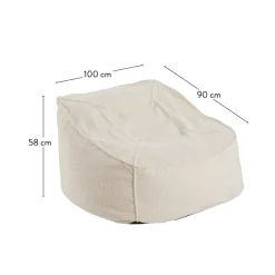JACKI Puf Blanco|CASA Sale