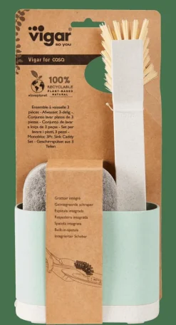 JASMIN Cepillo Lavaplat/sop Con Esponja Verde|CASA Discount