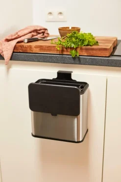 KITCHEN Cubo De Basura Armario 5L Acero Inoxidable|CASA New