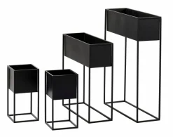 LARGO Macetero Negro|CASA Online