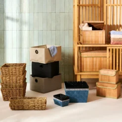 LINOLUX Caja De Almacenaje/ Cierre Cremall. Beis|CASA Online