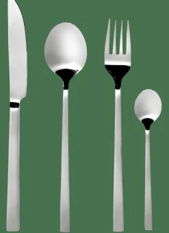 LUGANO Cubertería 16 Piezas Plateado|CASA Discount