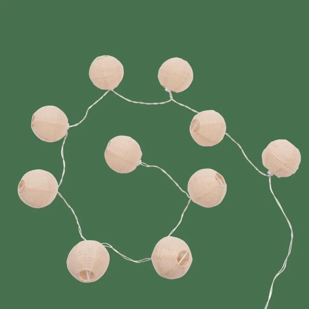 LYNN Guirnalda Bola 10 Leds Beis|CASA New