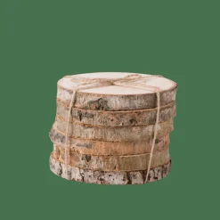 MADERA Posavasos Juego De 6 Natural|CASA New