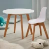 MATHIAS Silla Para Niños Blanco, Natural|CASA Hot