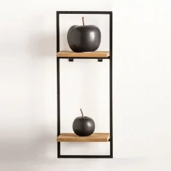 MIX&MATCH Estantería De Pared Negro, Natural|CASA Best