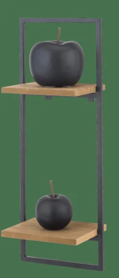 MIX&MATCH Estantería De Pared Negro, Natural|CASA Best