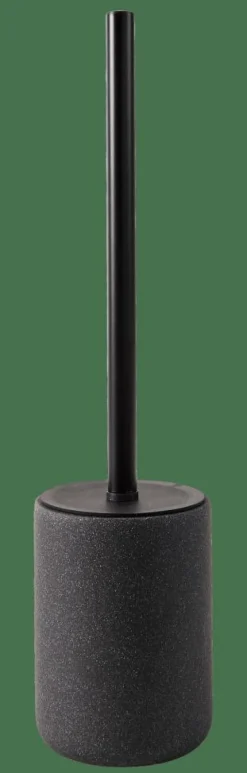 MOON Cepillo WC En Soporte Negro, Gris Oscuro|CASA Hot