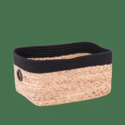 NATUREL Cesta De Cajonera Negro, Natural|CASA