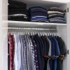 NEW WOOD Perchas Juego De 5 Blanco|CASA New