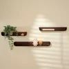 NOMA Estantería Para Colgar S/3 Marrón|CASA Best
