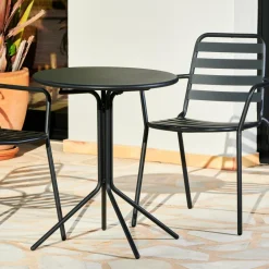 OLAV Mesa Bistro Negro|CASA New