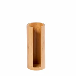 ORGANOO Soporte De Bastoncillos Transparente, Natural|CASA