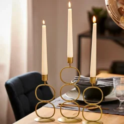 OVAL Portavelas Dorado|CASA Outlet