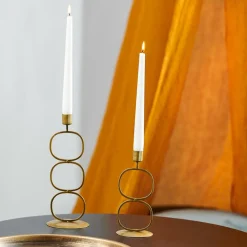 OVAL Portavelas Dorado|CASA Best