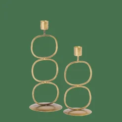 OVAL Portavelas Dorado|CASA Best
