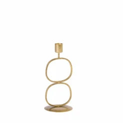 OVAL Soporte Para Vela Pequeña Bronceado|CASA Hot