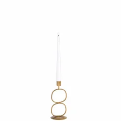 OVAL Soporte Para Vela Pequeña Bronceado|CASA Hot