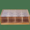 PANDA Caja Para Té 12 Compartim. Natural|CASA Hot