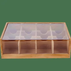 PANDA Caja Para Té 12 Compartim. Natural|CASA Hot