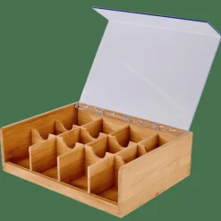 PANDA Caja Para Té 12 Compartim. Natural|CASA Hot
