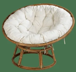 PAPASAN Silla Natural, Blanco Apagado|CASA Outlet