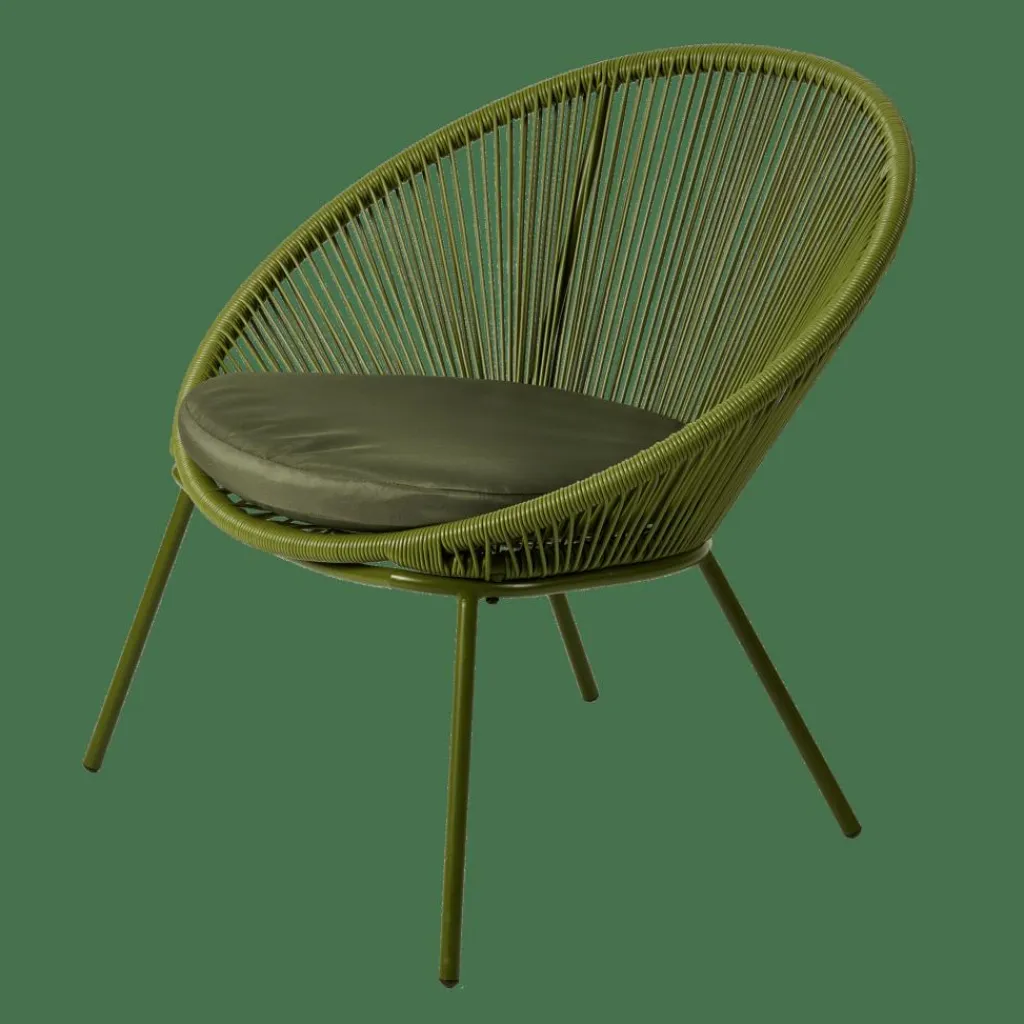PAPAYO Silla Lounge Con Cojín Verde|CASA Online