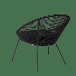 PAPAYO Silla Lounge Negro|CASA Hot