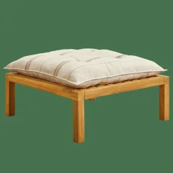 PAULETTE Mesa/puf Lounge Natural|CASA Online