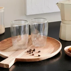 PAUSA Vaso De Doble Pared Juego De 2 35 CL Transparente|CASA Discount