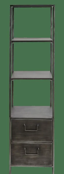 PHARMA Estantería De Pared Con 2 Cajones Negro|CASA