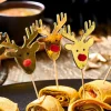REINDEER Palillos Apero Juego De 10 Dorado|CASA Hot