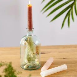 RETRO Florero Botella Transparente|CASA Sale