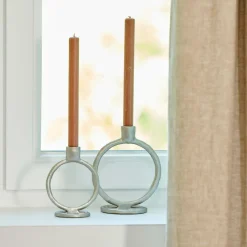 RINGS Candelabro Plateado|CASA New