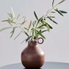 RONDO Florero Marrón Oscuro|CASA Discount