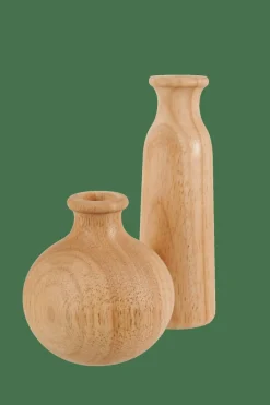 RUBBERWOOD Florero Decorativo Natural|CASA Discount