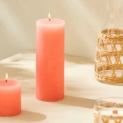 RUSTIC Vela Estriada Naranja|CASA Clearance
