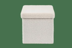 STOR Puf Plegable Función Almac. Blanco|CASA Online