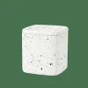TERRAZZO Soporte De Algodones Blanco|CASA Hot