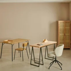 TRETO Escritorio Negro, Marrón|CASA