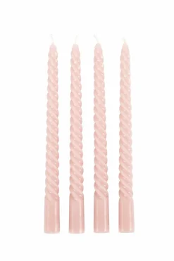 TWIST Velas Retorcidas Juego De 4 Rojo|CASA Online