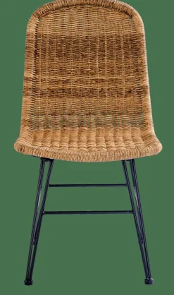 VIENNA Silla De Comedor Negro, Natural|CASA Discount