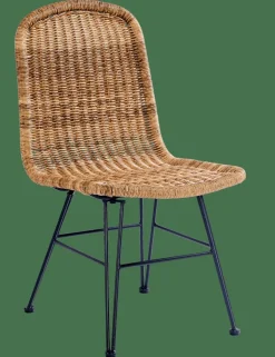 VIENNA Silla De Comedor Negro, Natural|CASA Discount