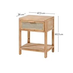 WEBSTER Mesilla De Noche Natural|CASA Discount