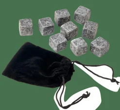 WHISKEY Piedra Enfriarbebida Juego De 9 Gris Oscuro|CASA Outlet