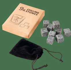 WHISKEY Piedra Enfriarbebida Juego De 9 Gris Oscuro|CASA Outlet
