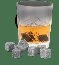 WHISKEY Piedra Enfriarbebida Juego De 9 Gris Oscuro|CASA Outlet