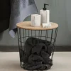 WIRE Mesa Auxiliar Negro, Natural|CASA Online